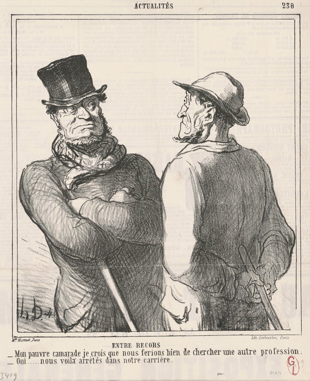 Mellom minner av Honoré Daumier