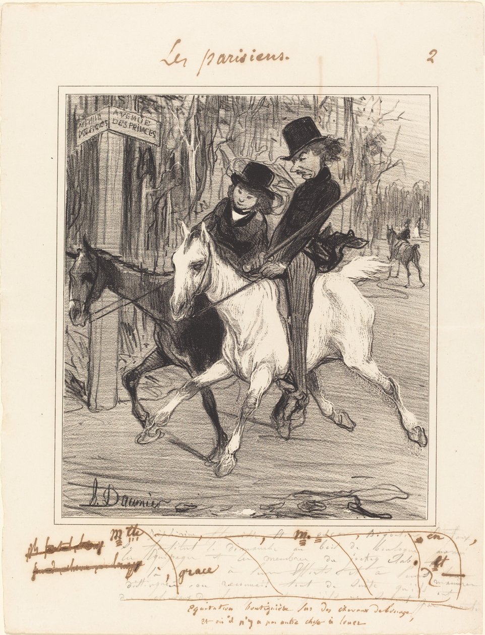 Shopkeeper Riding av Honoré Daumier
