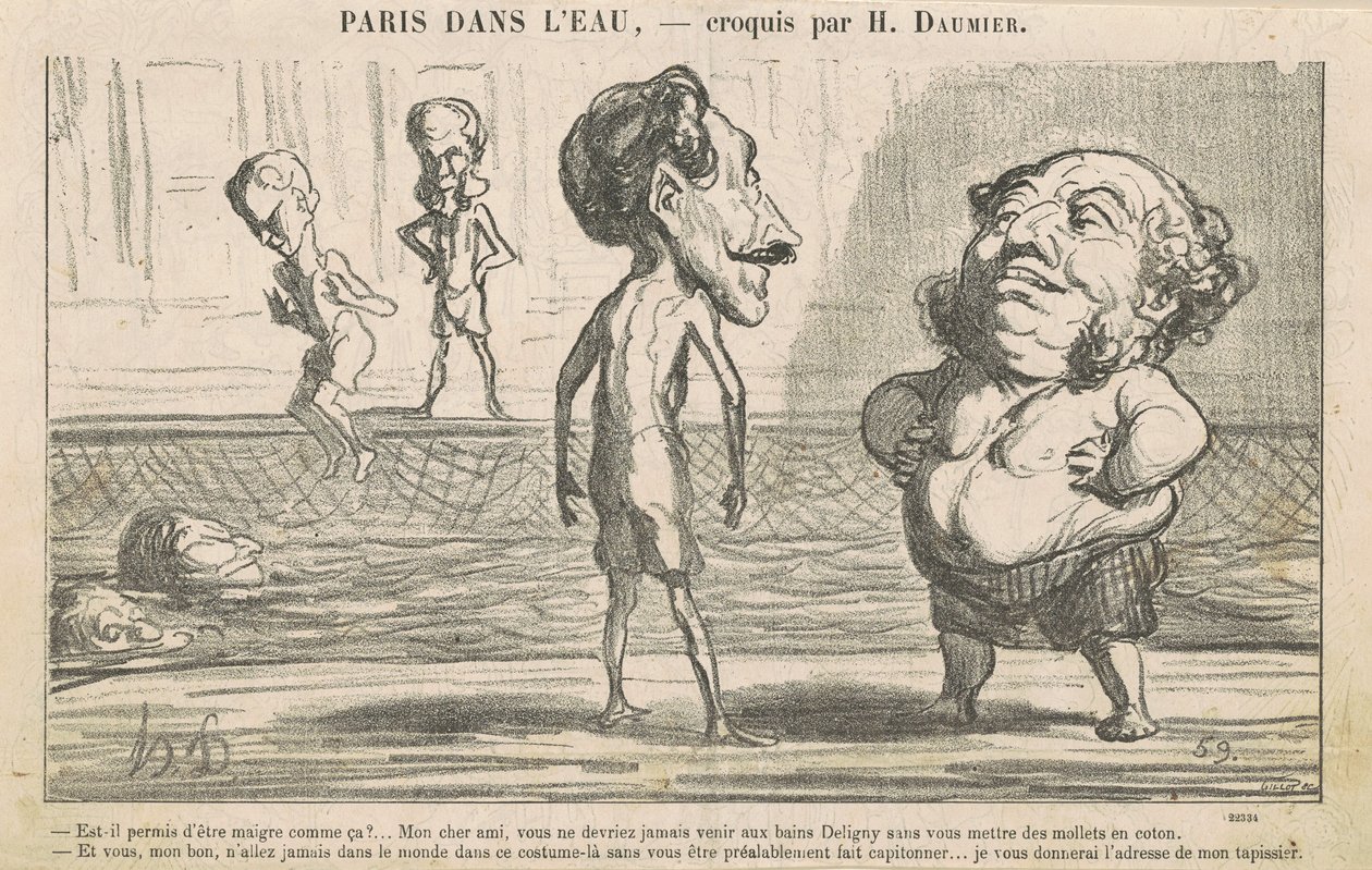 Er det lov å være tynn sånn! ... av Honoré Daumier