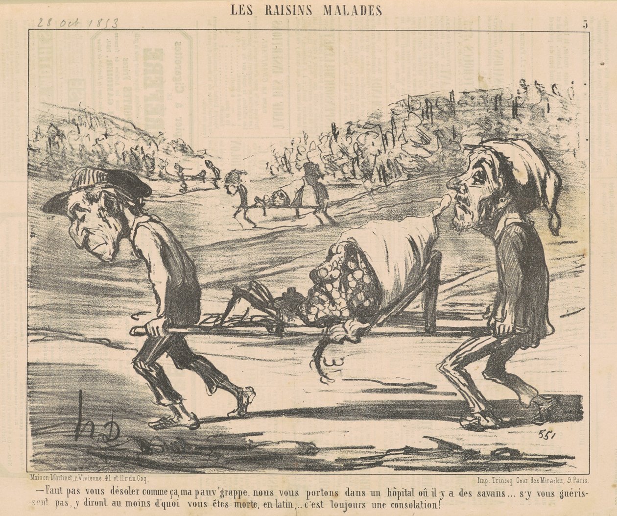 Ikke vær så lei deg... av Honoré Daumier