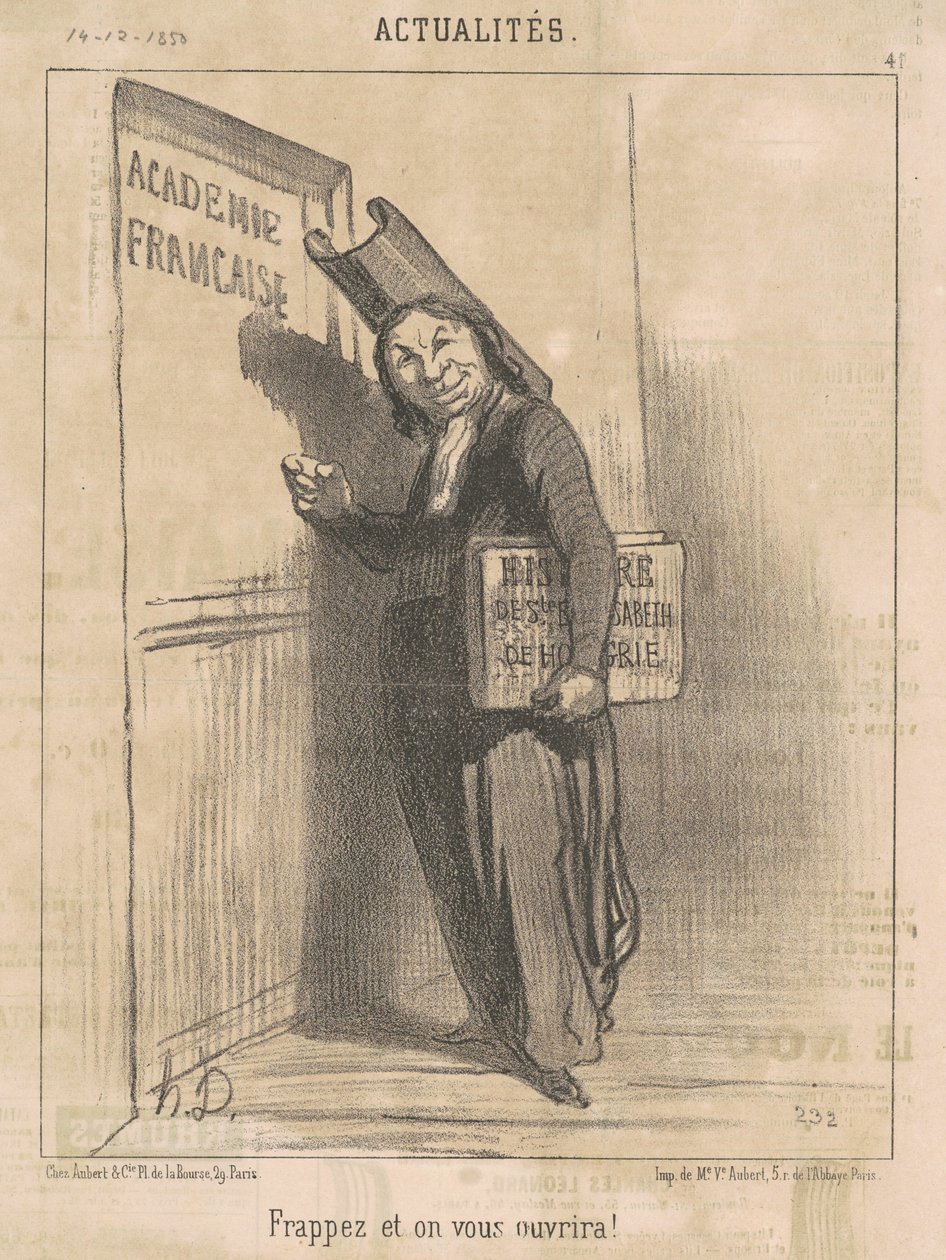 Bank på og vi åpner for deg! av Honoré Daumier