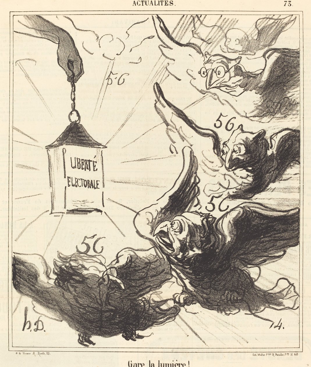 Parker lyset! av Honoré Daumier