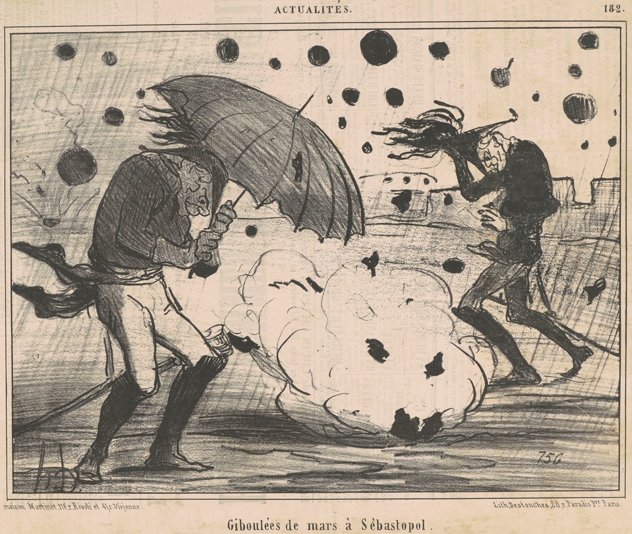 Marsbyger i Sevastopol av Honoré Daumier