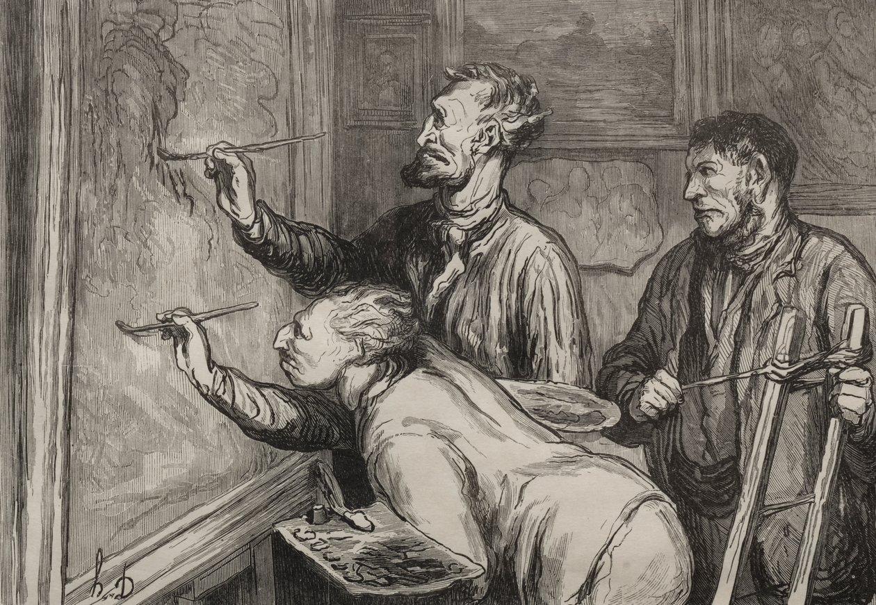 Gir den siste berøring av Honoré Daumier