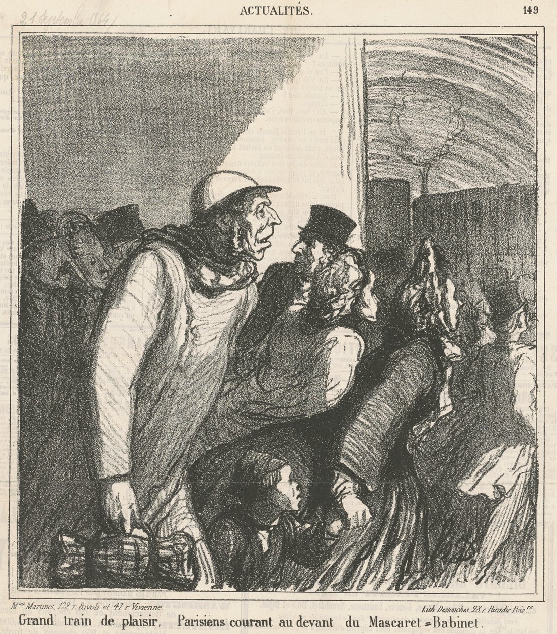 Kjempe gøy tog av Honoré Daumier