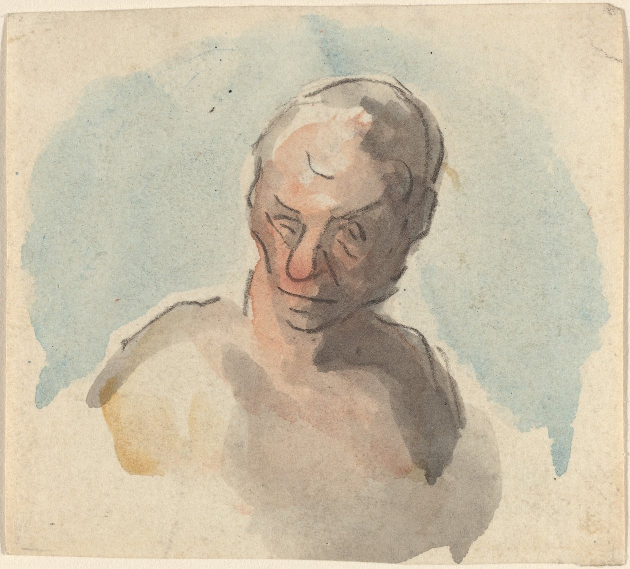 Leder av en mann av Honoré Daumier