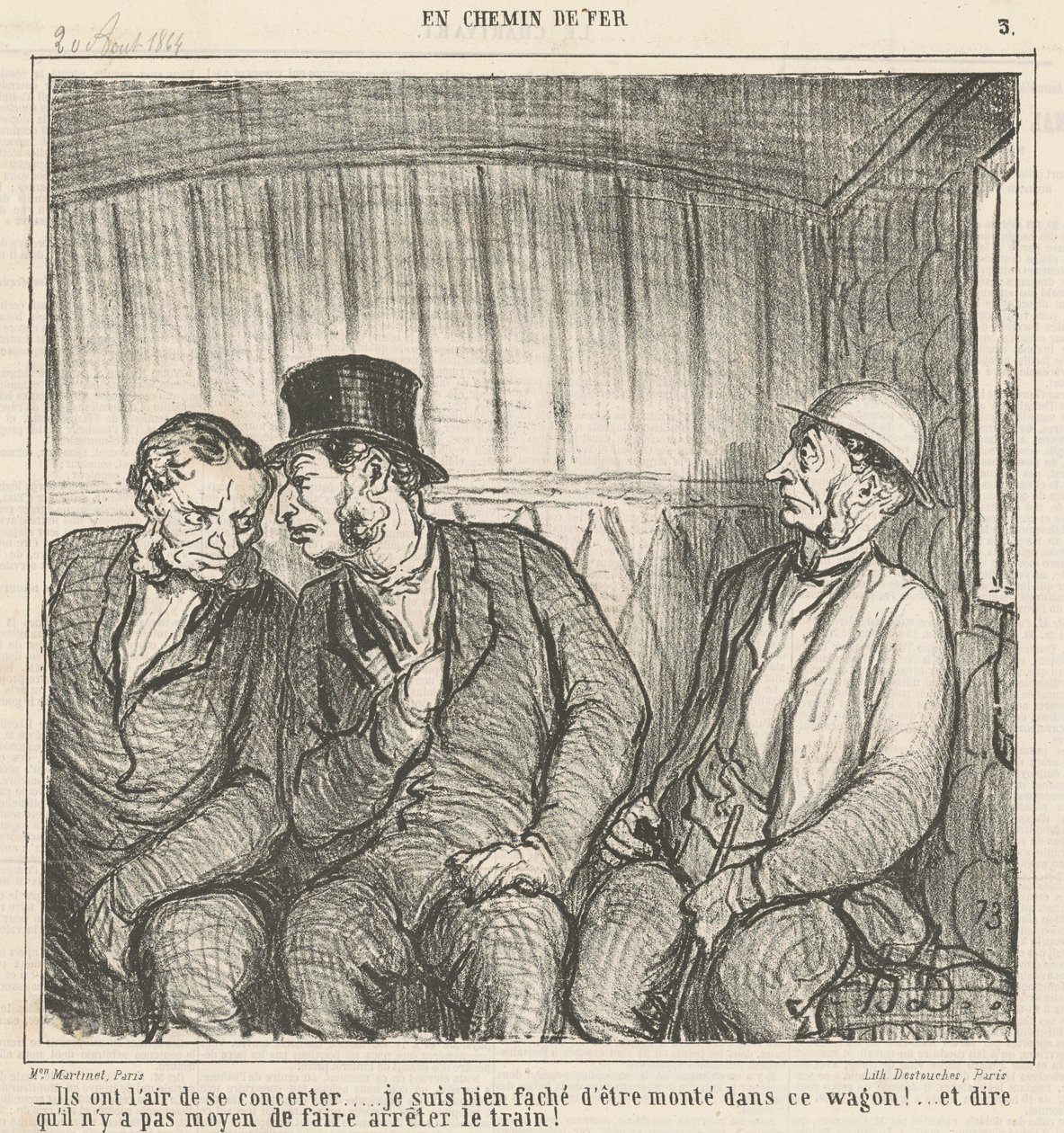 De ser ut til å jobbe sammen... av Honoré Daumier