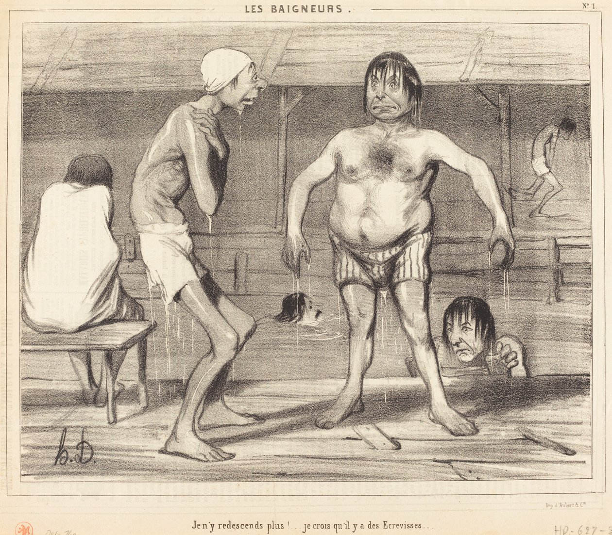 Jeg skal ikke tilbake dit igjen!... Jeg tror... av Honoré Daumier