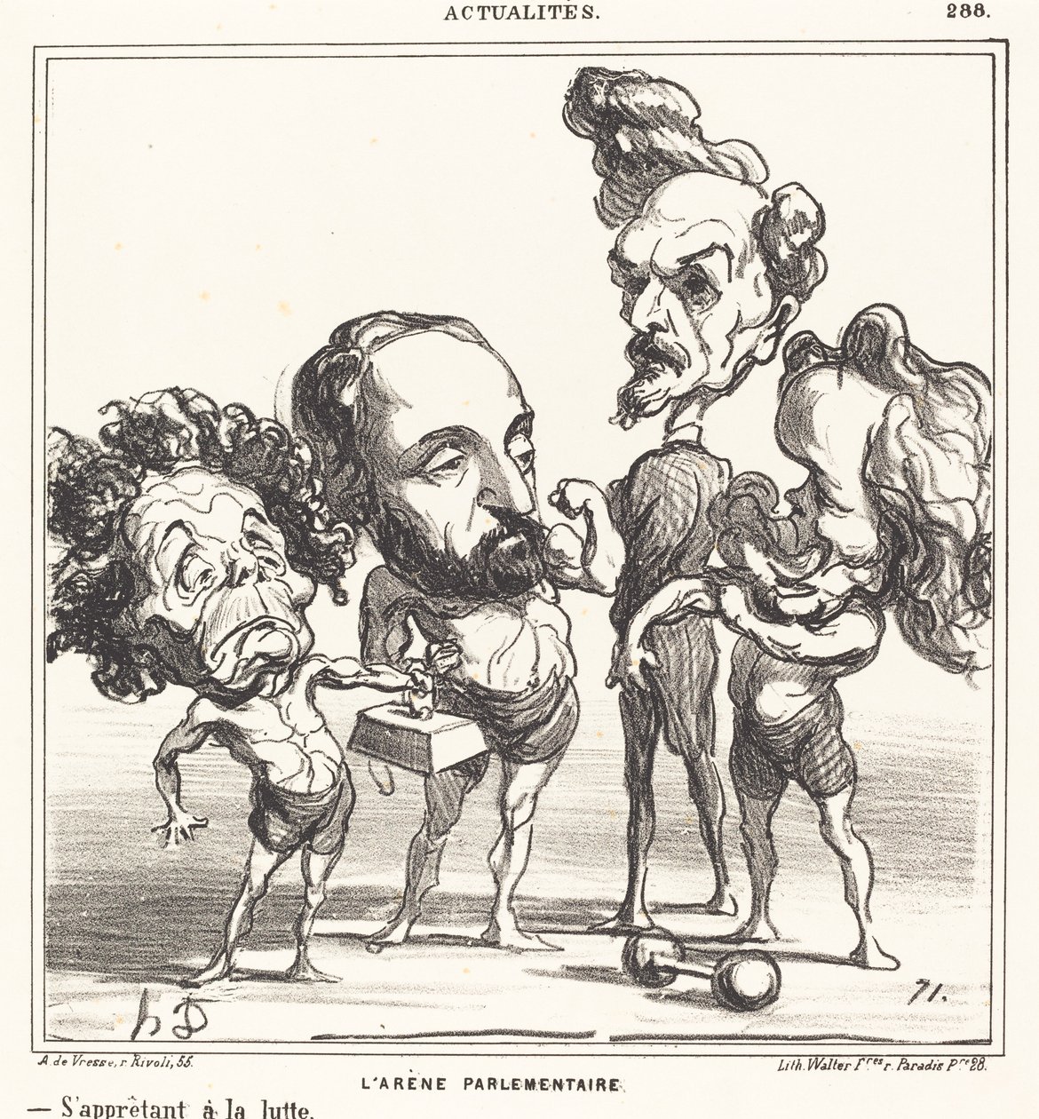 Den parlamentariske arenaen av Honoré Daumier