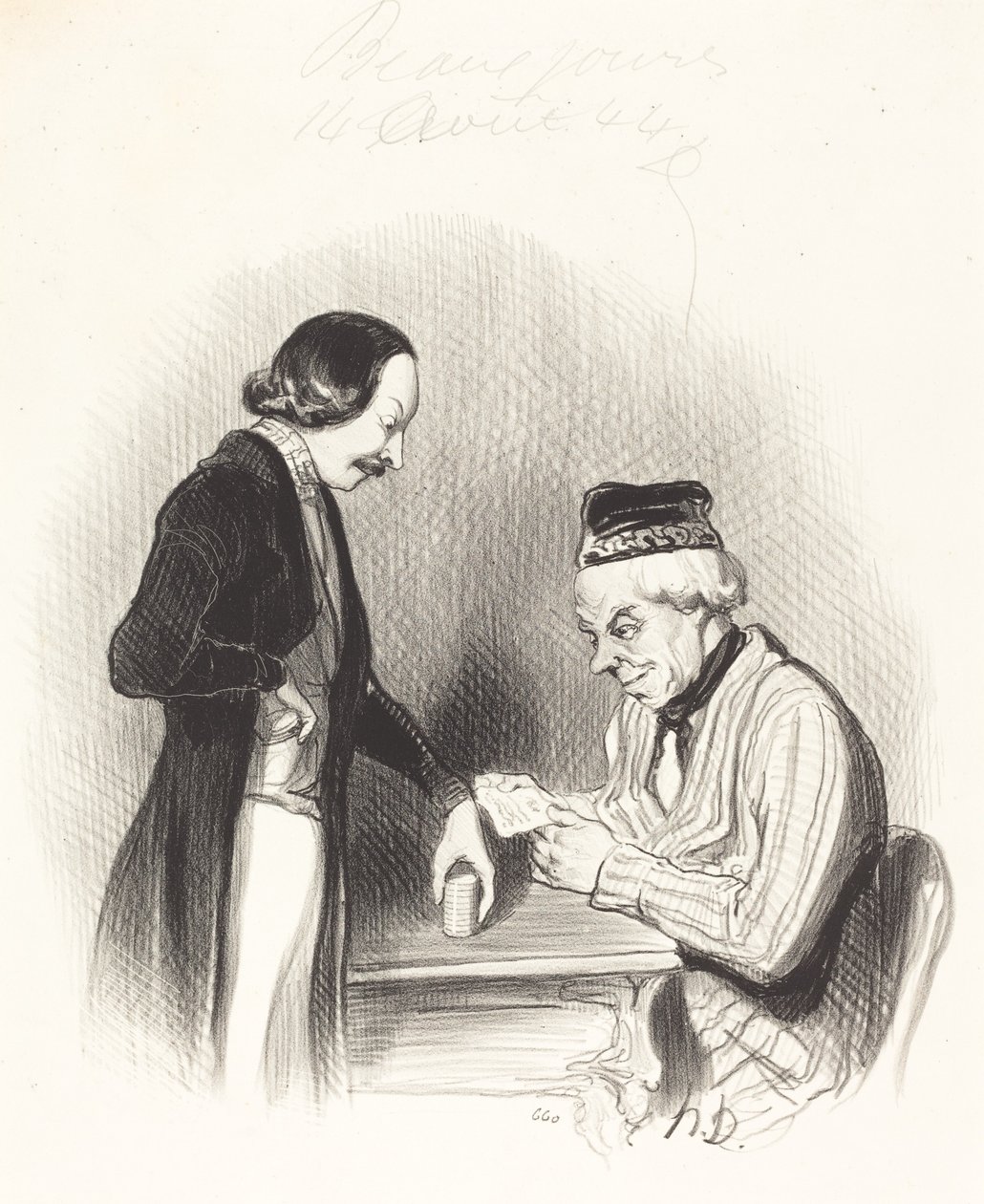 Én billett rabatt av Honoré Daumier