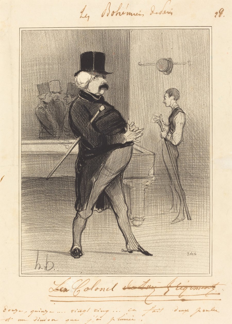 L'Ex-oberst av Honoré Daumier