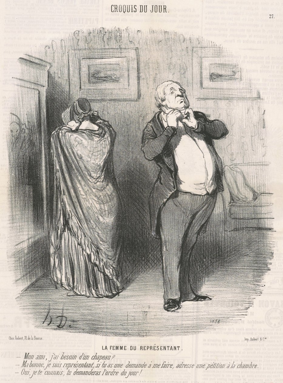 Representantens kone av Honoré Daumier