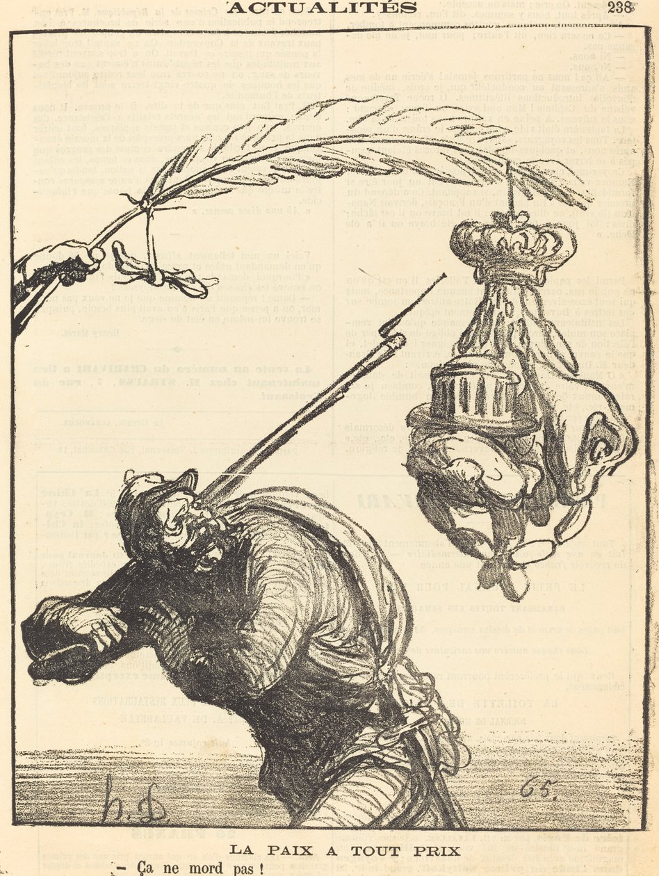 fred for enhver pris av Honoré Daumier