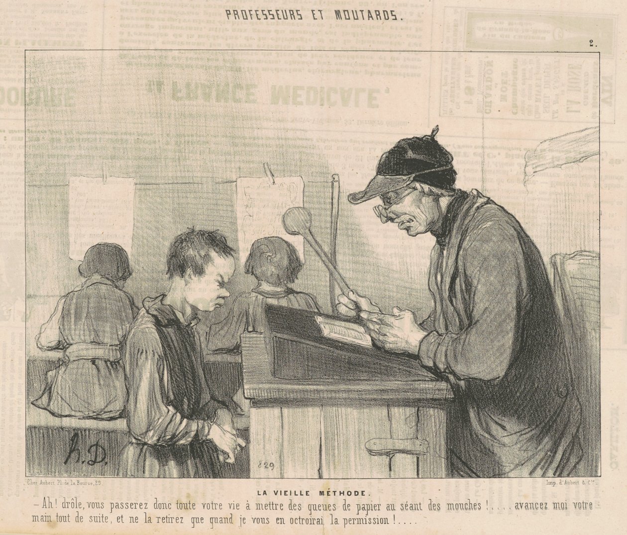 Den gamle metoden av Honoré Daumier