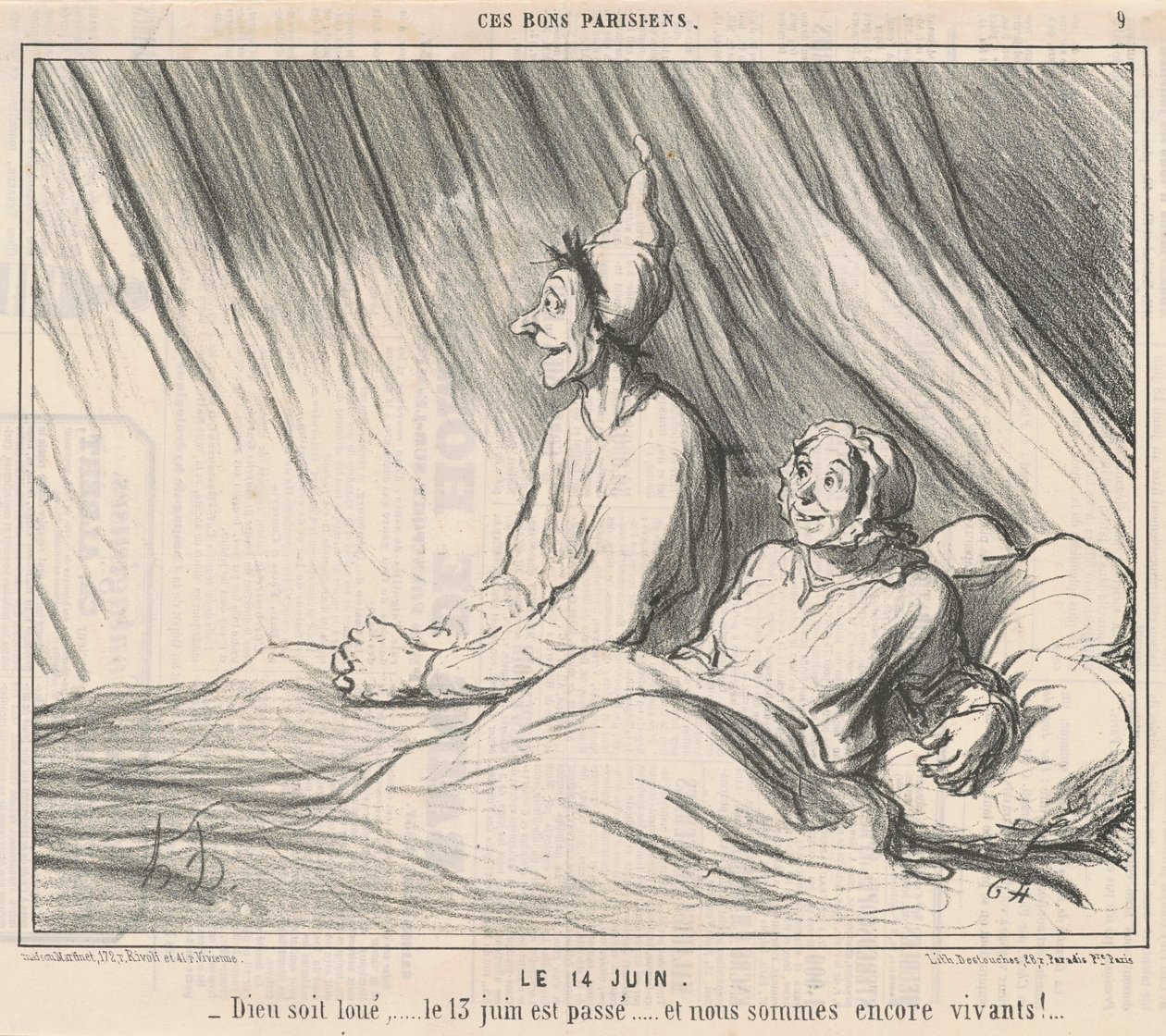 14. juni av Honoré Daumier