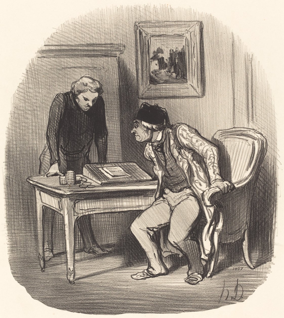 Er kontoen riktig?... av Honoré Daumier