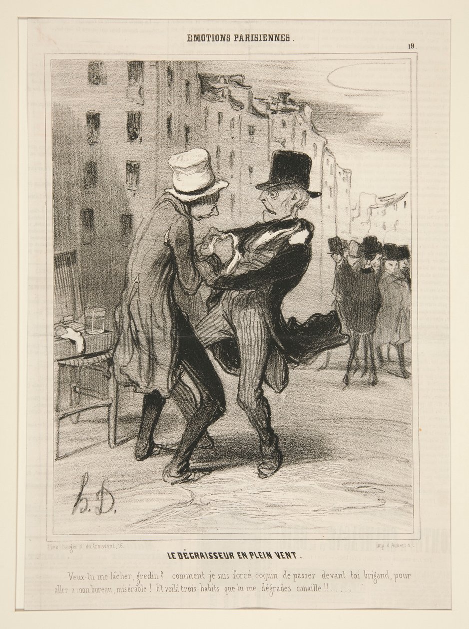 Avfettingsmiddelet i friluft av Honoré Daumier