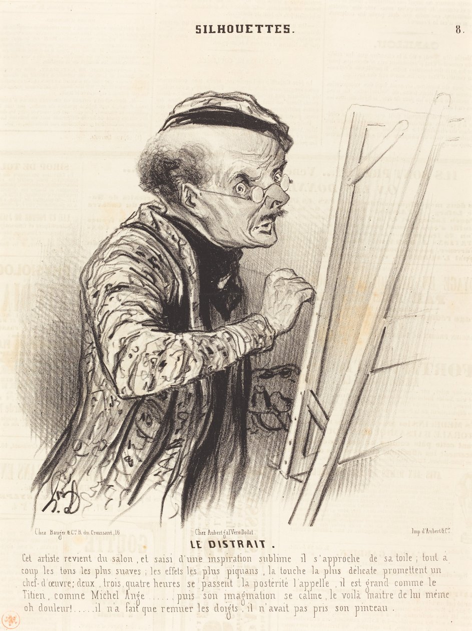 Den distraherte av Honoré Daumier
