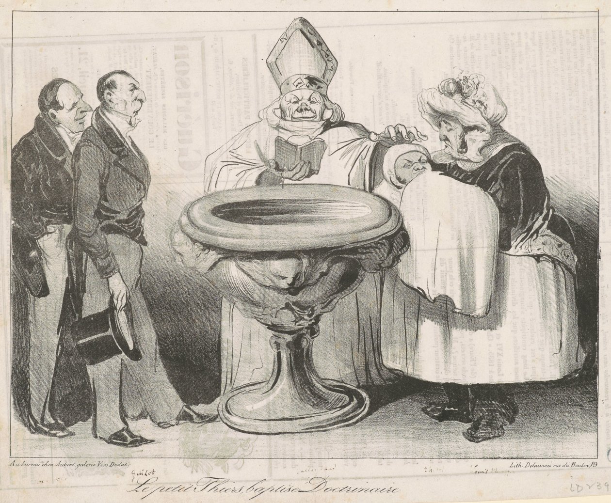 Le Petit Thiers, døpt doktrinær av Honoré Daumier