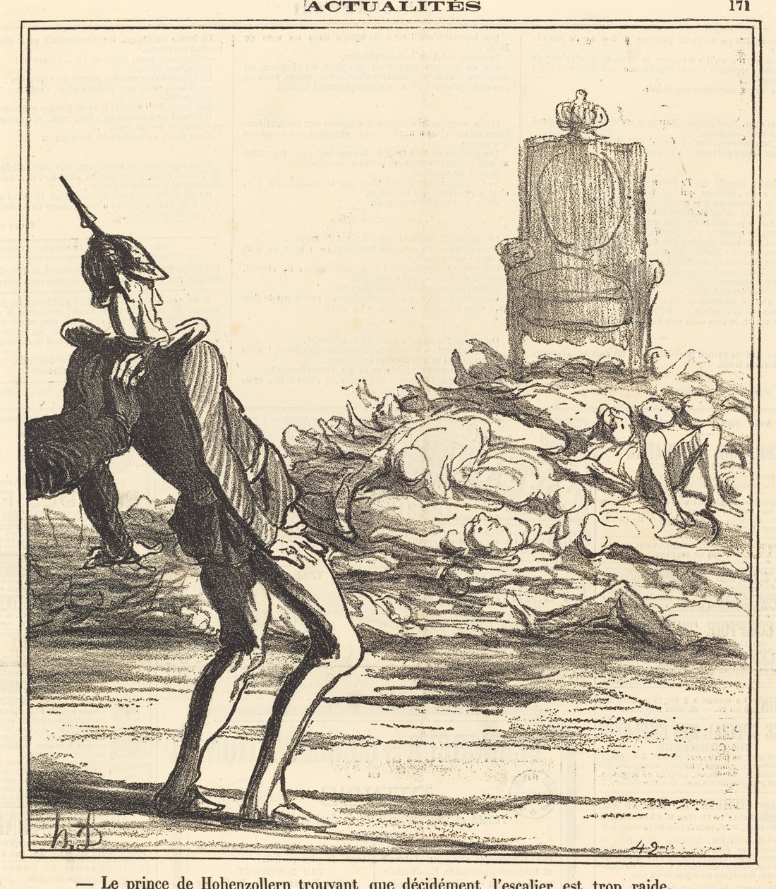 Le Prince de Hohenzollern... av Honoré Daumier
