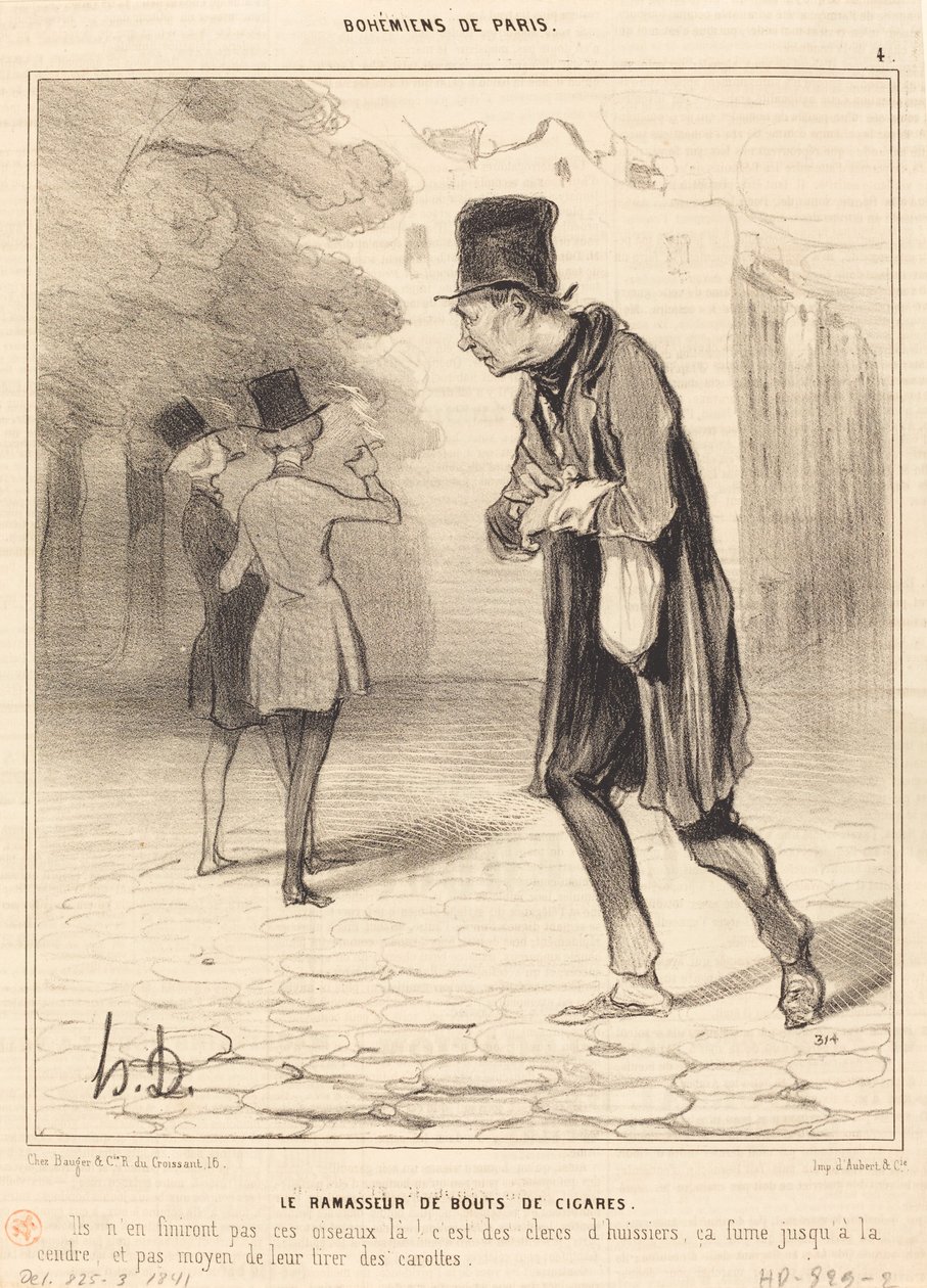 Sigarstubbesamleren av Honoré Daumier