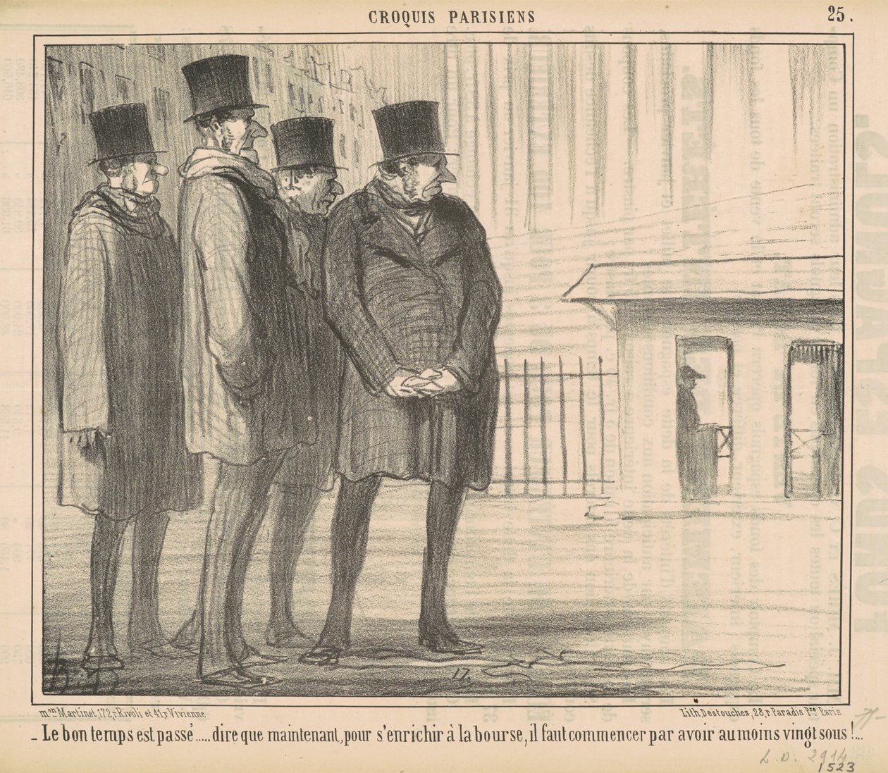 De gode tidene har gått... av Honoré Daumier