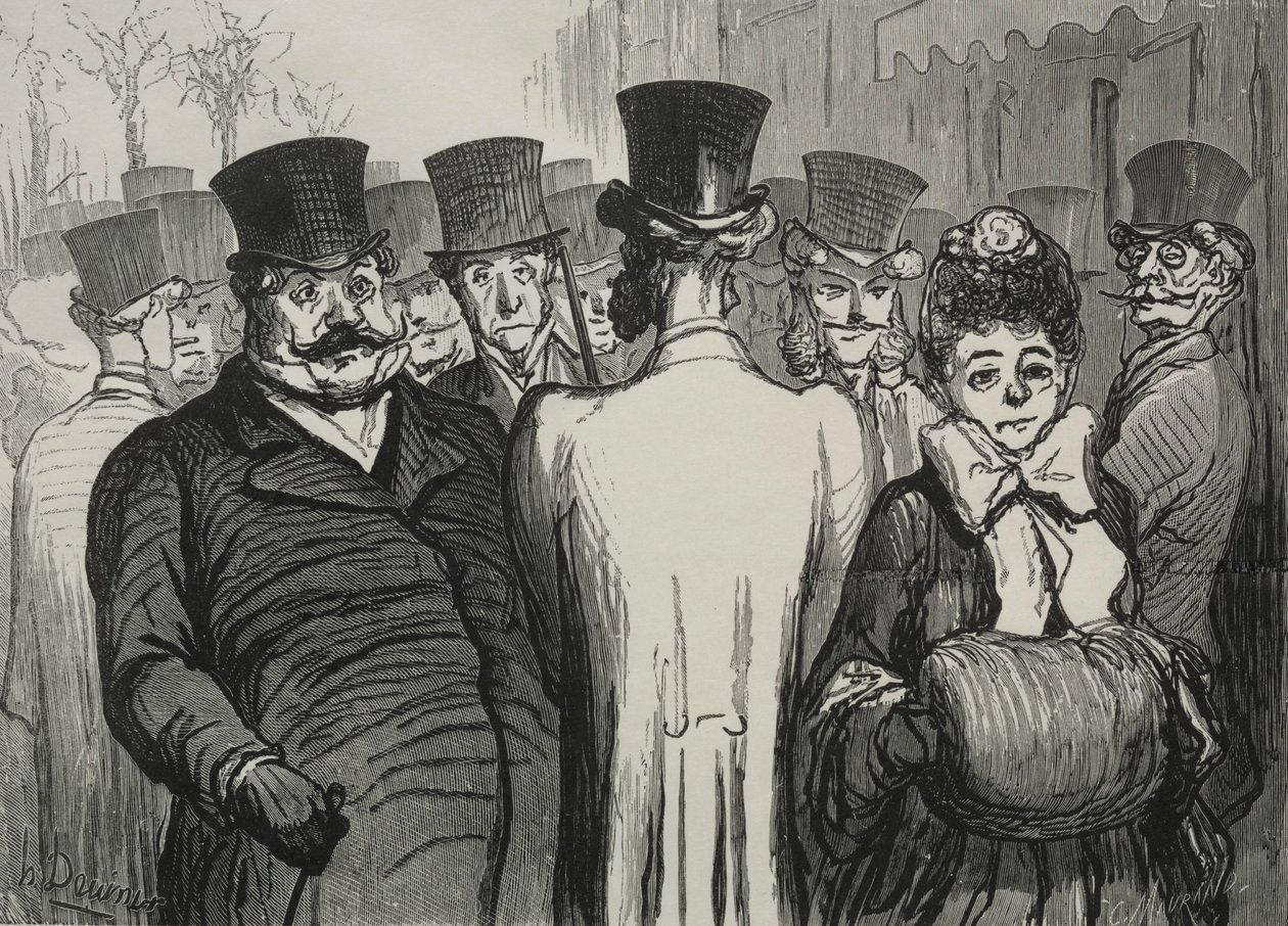 Boulevarden til italienerne. av Honoré Daumier