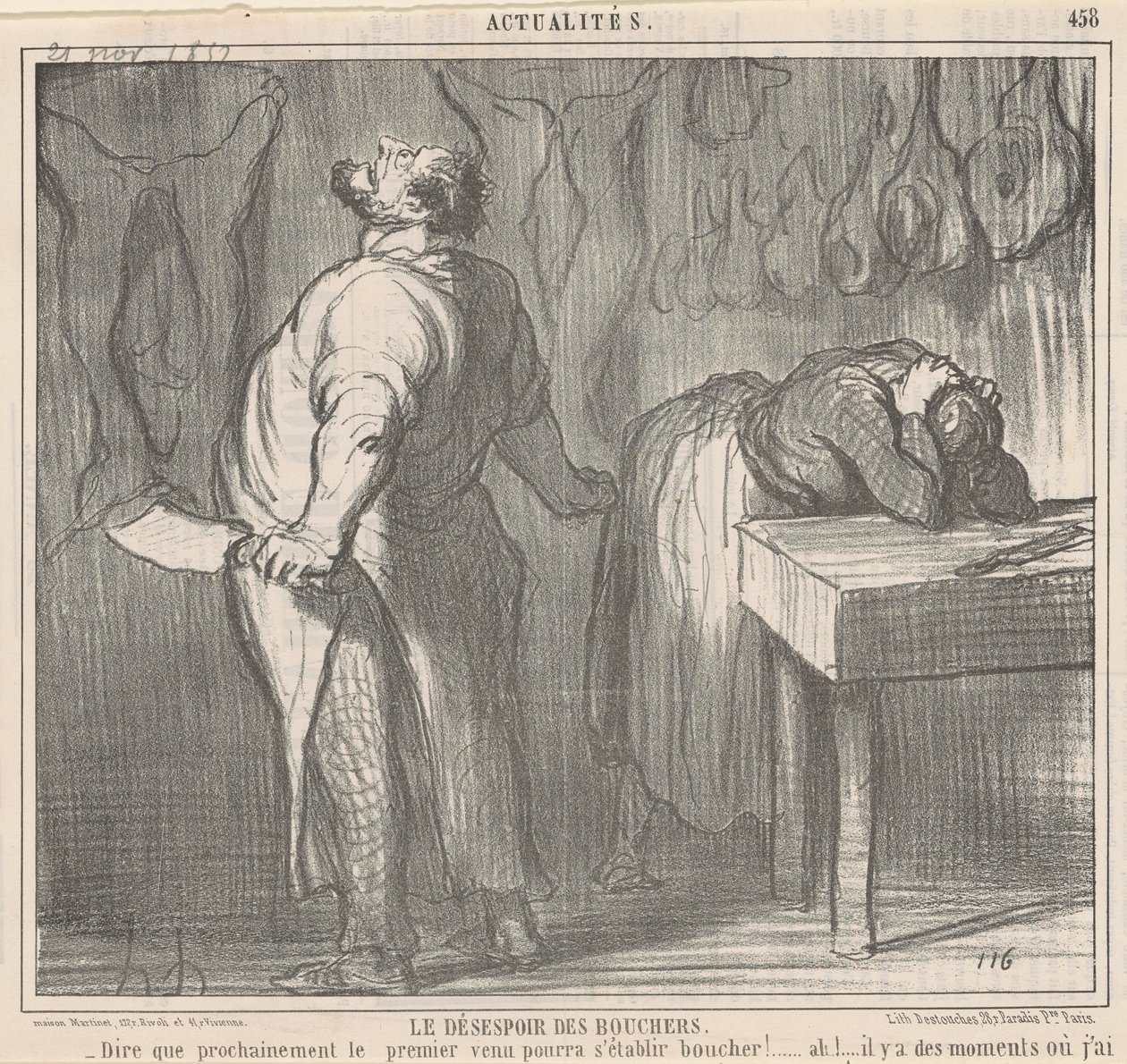Slakternes fortvilelse av Honoré Daumier