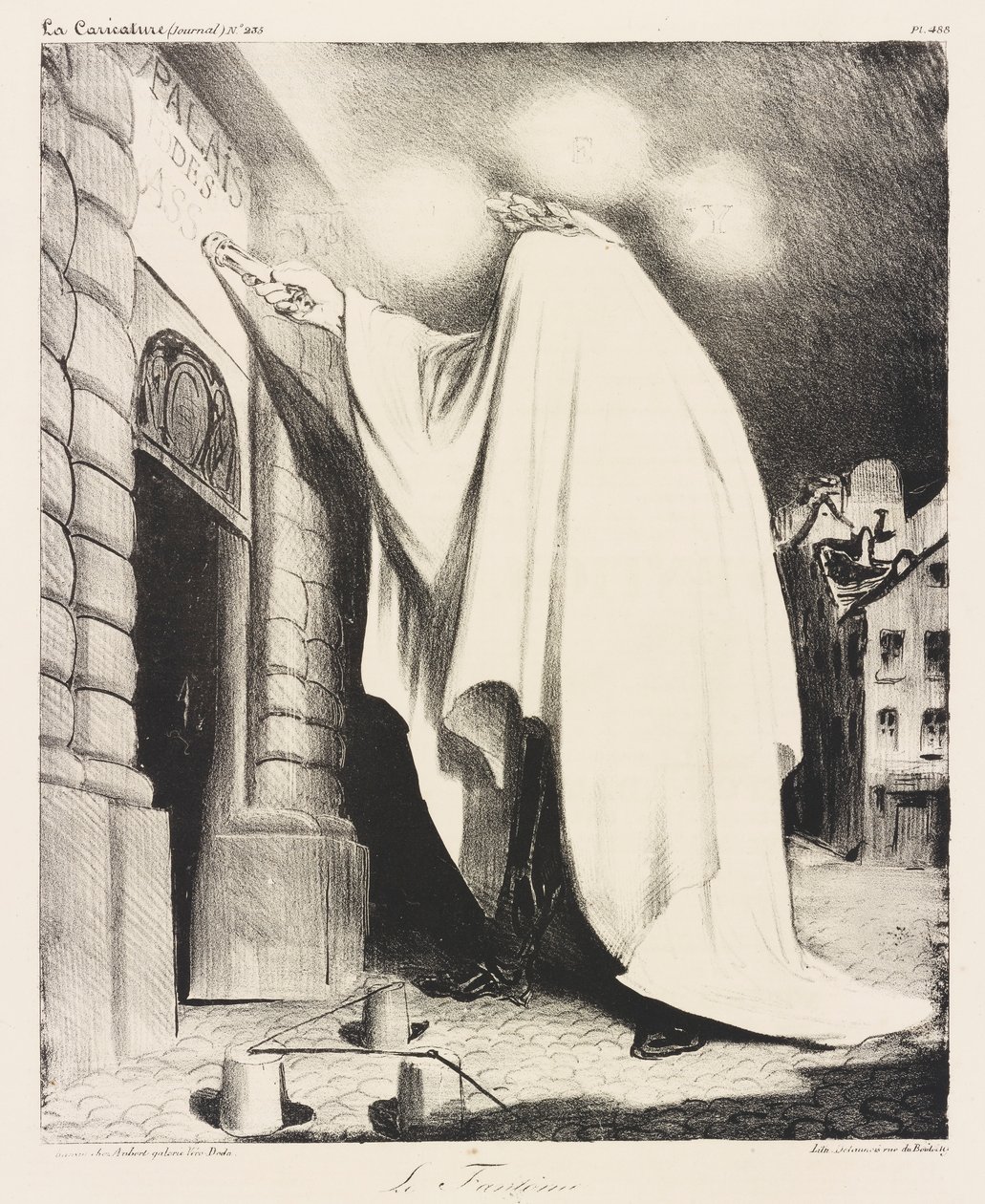 Le fant?me (The Phantom) av Honoré Daumier