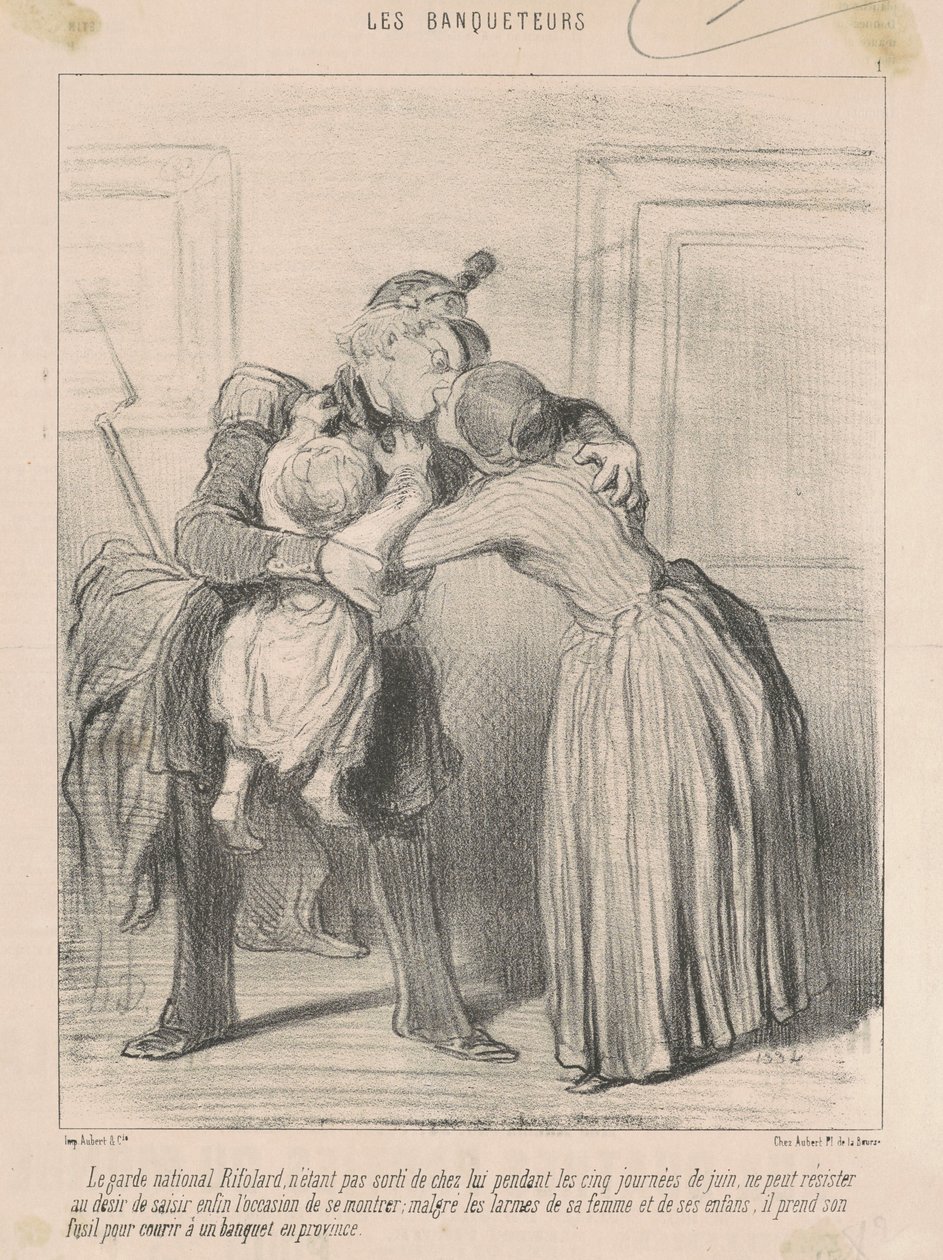 Le garde national Rifolard ... av Honoré Daumier