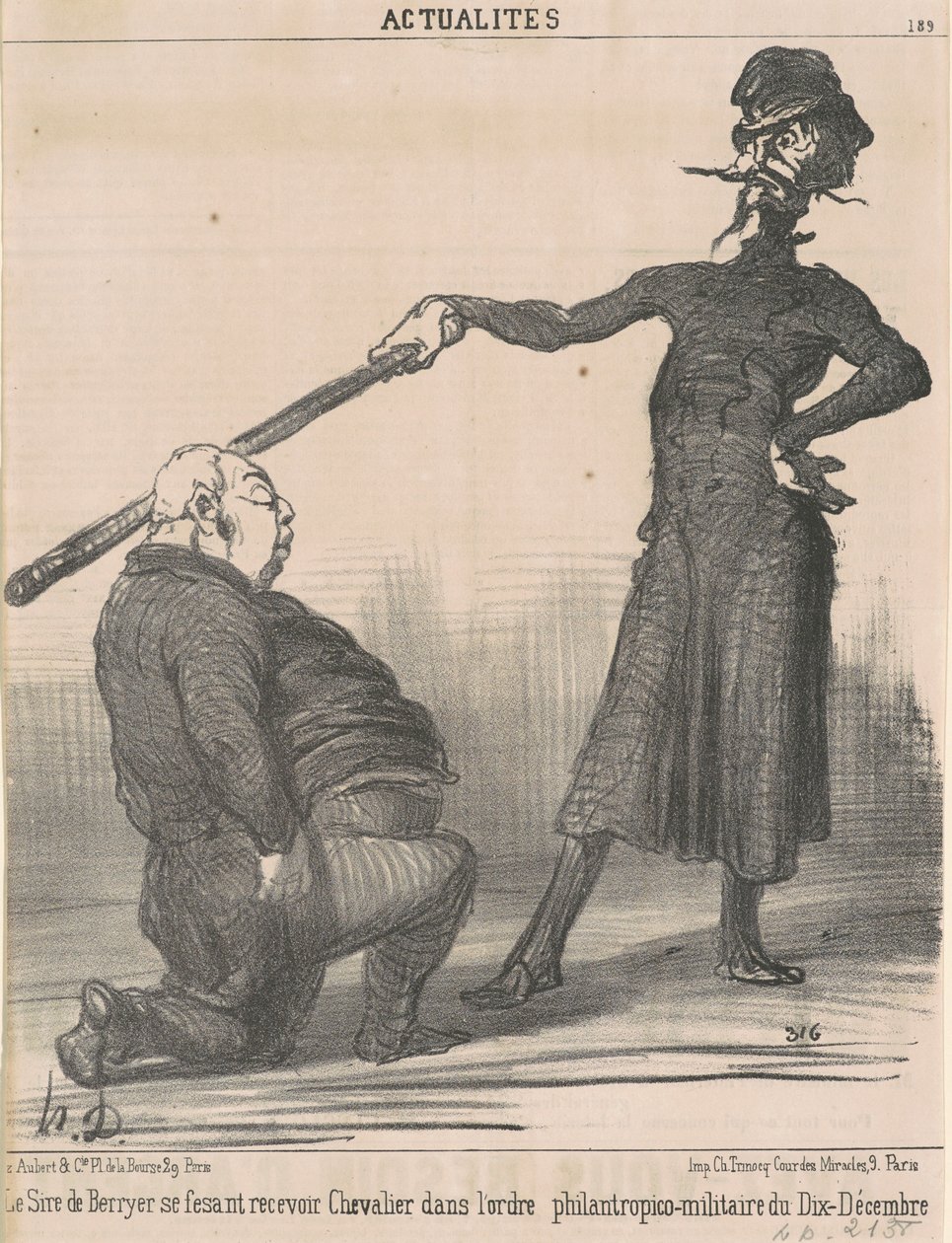 The Sire of Berryer ... Chevalier ... av Honoré Daumier