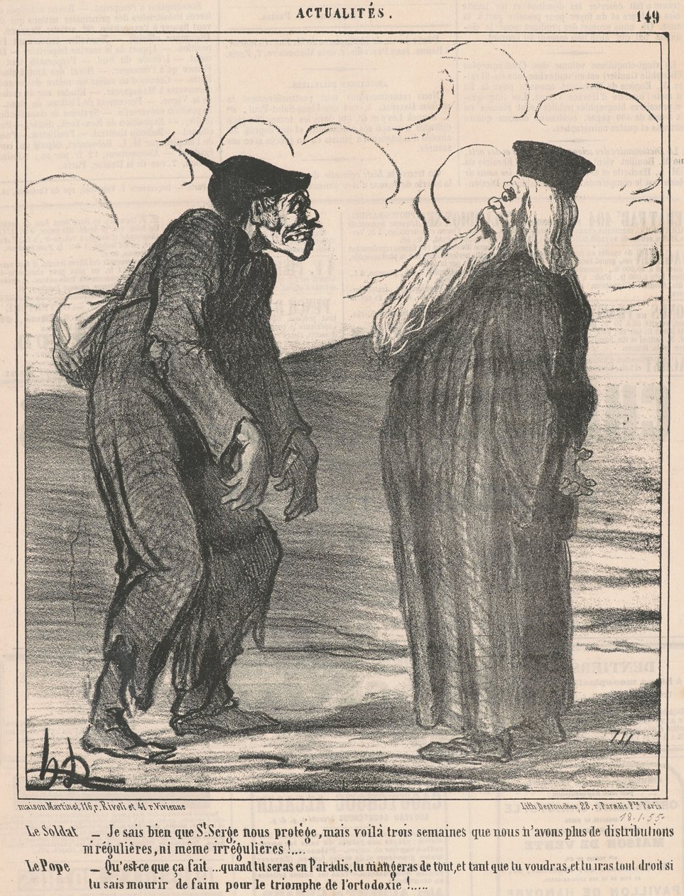 Soldaten...jeg vet... av Honoré Daumier