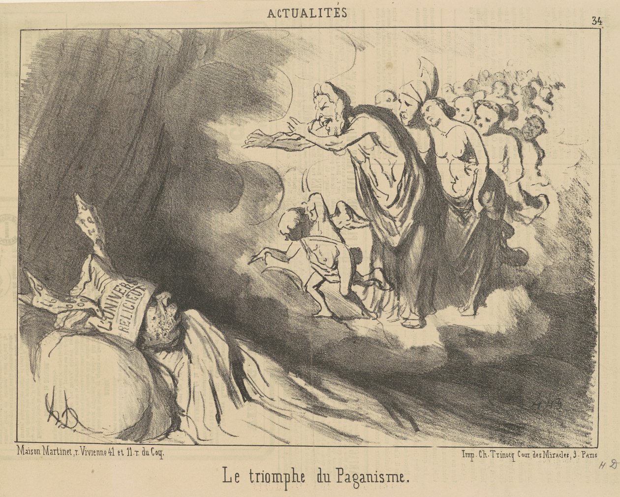 Paganismens triumf av Honoré Daumier