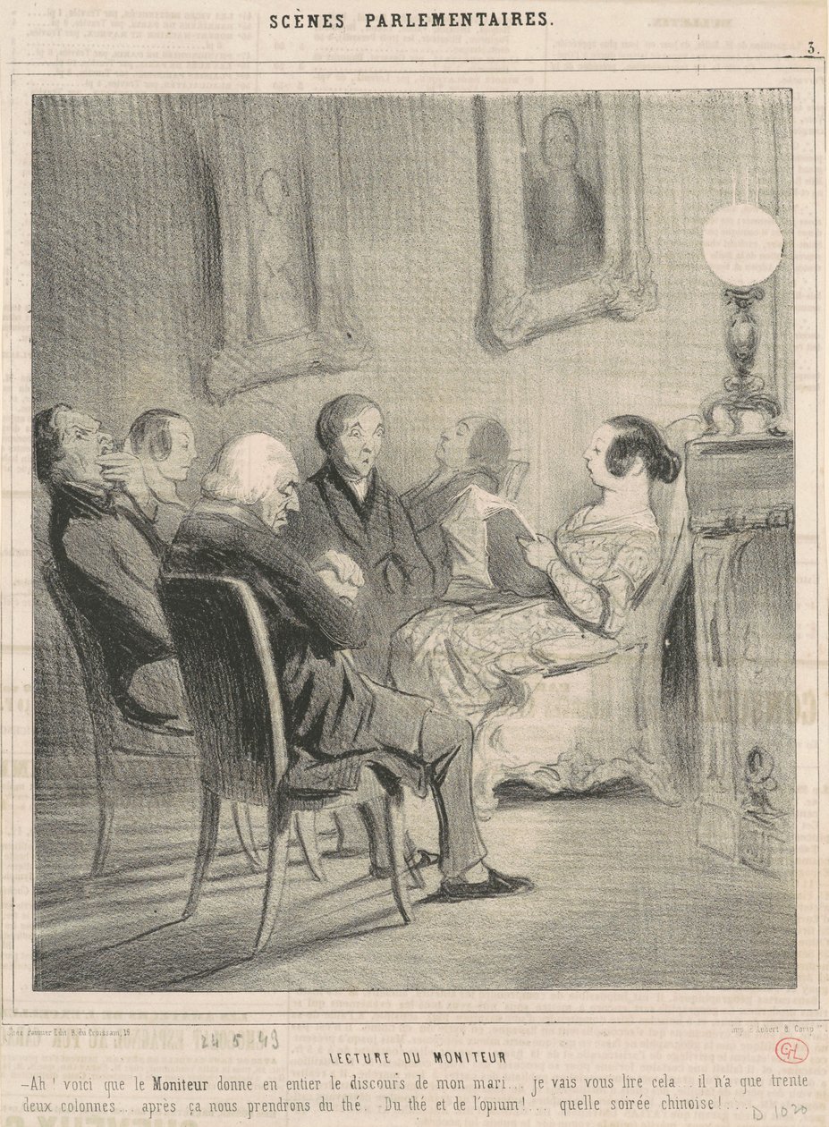 monitor spiller av Honoré Daumier