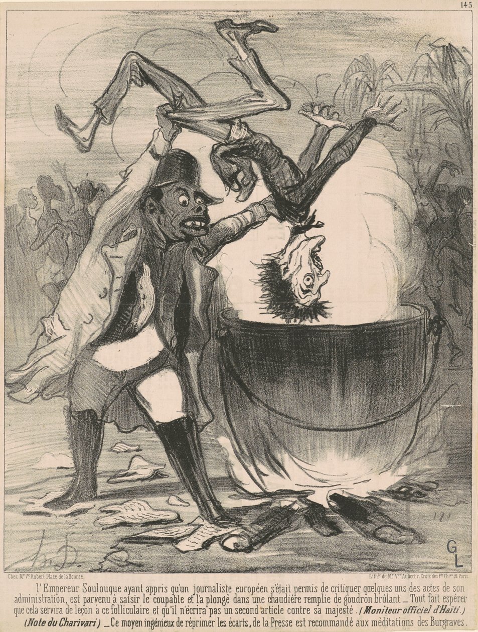 Keiseren avlaster... av Honoré Daumier