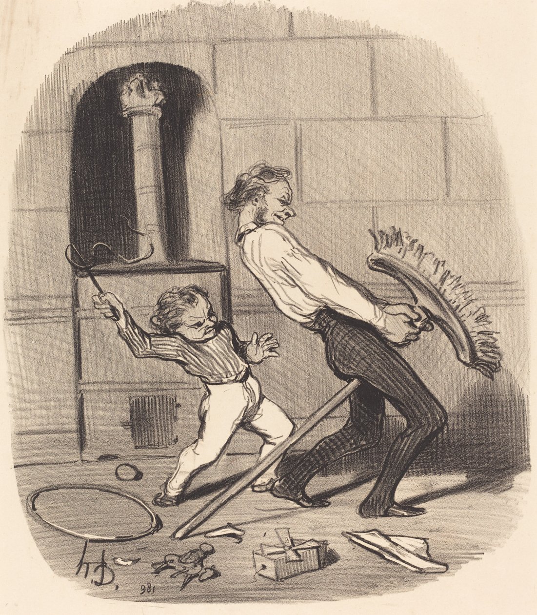 Ridetime, videregående av Honoré Daumier