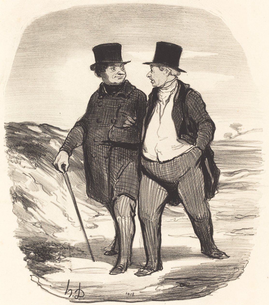 Tidene er vanskelige... av Honoré Daumier