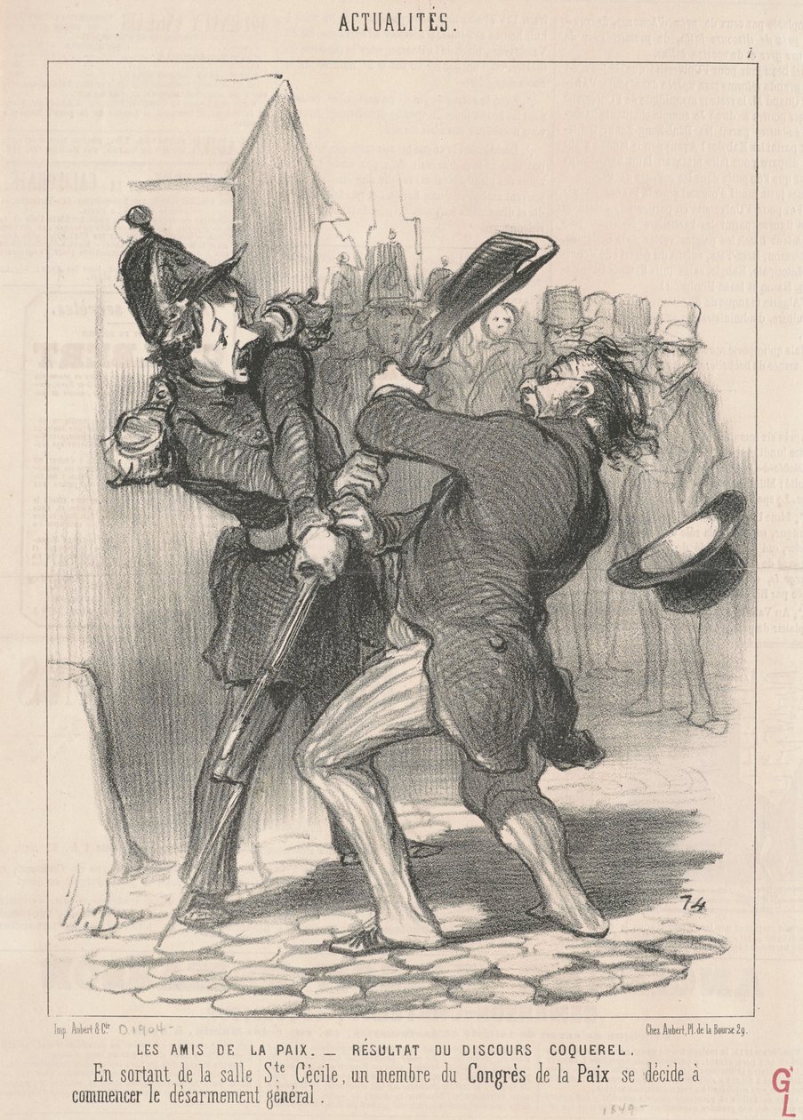 Fredens venner... av Honoré Daumier