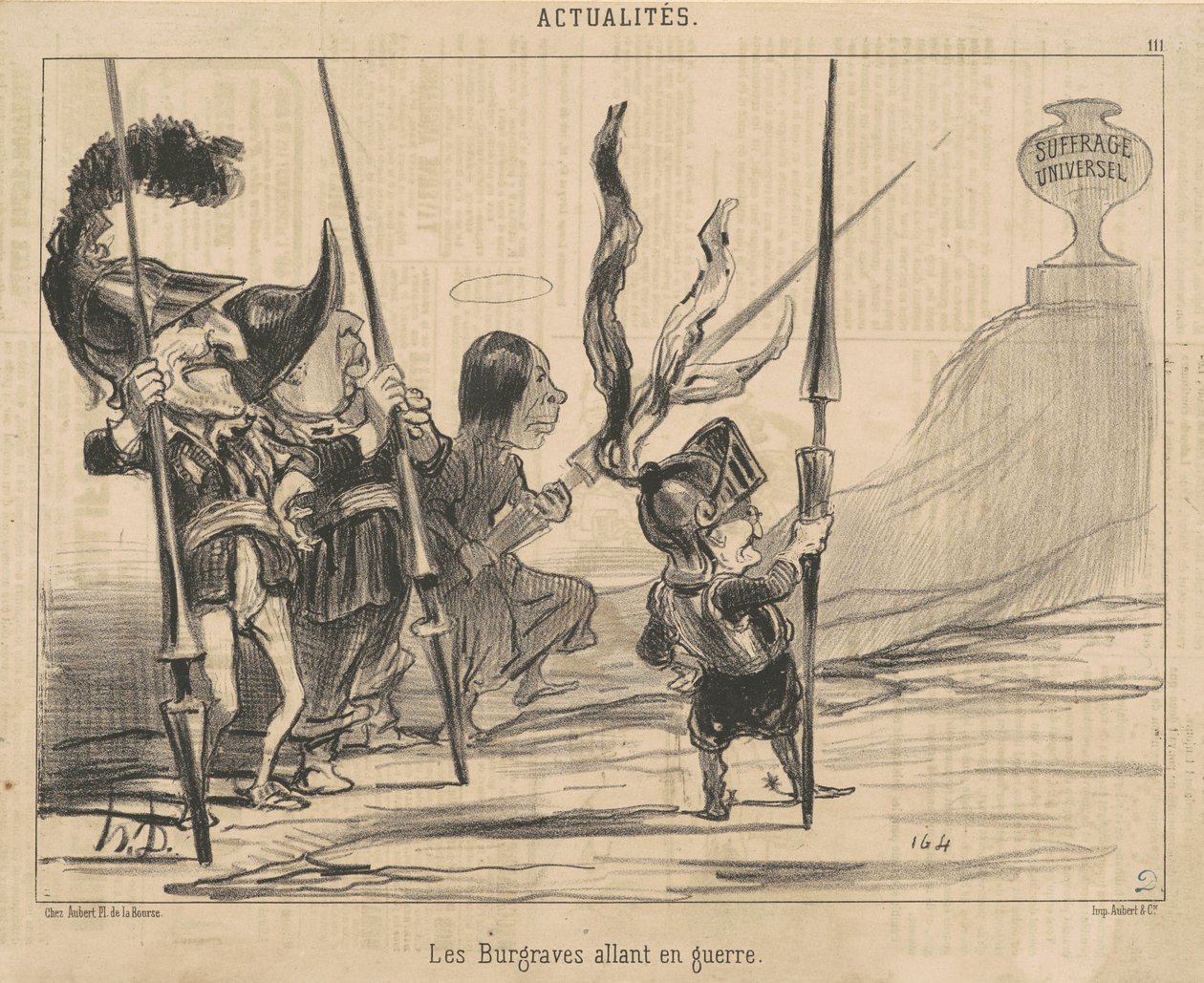 Burgravene går til krig av Honoré Daumier