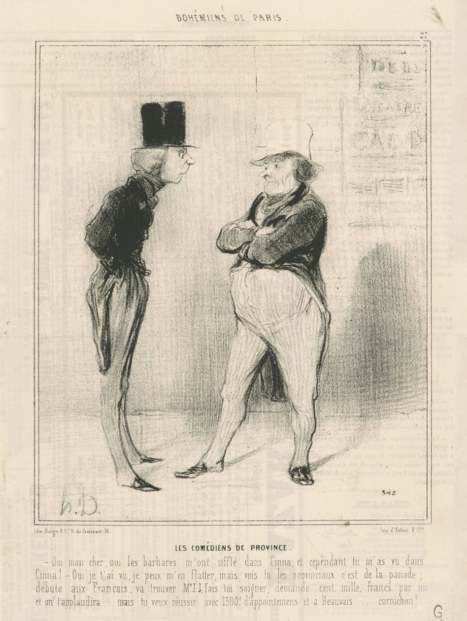 Provinsielle komikere av Honoré Daumier