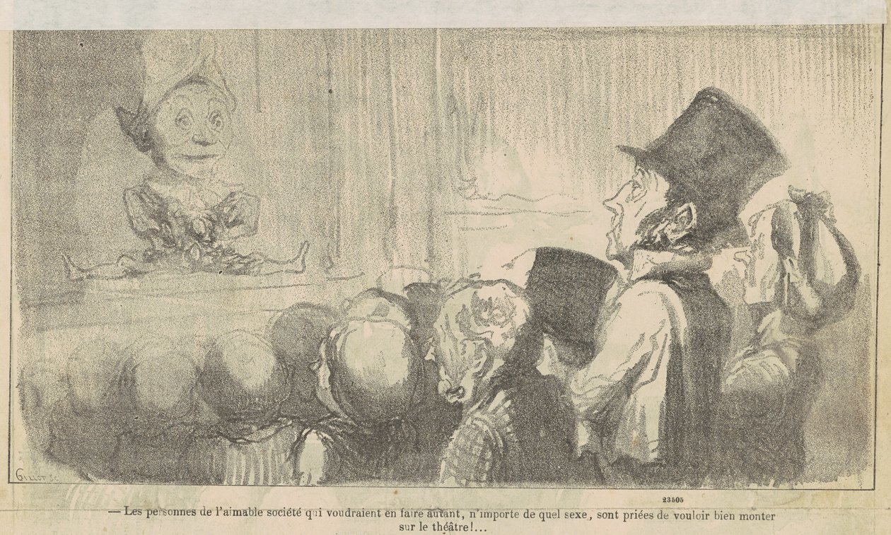 Menneskene i det snille samfunnet som ... av Honoré Daumier