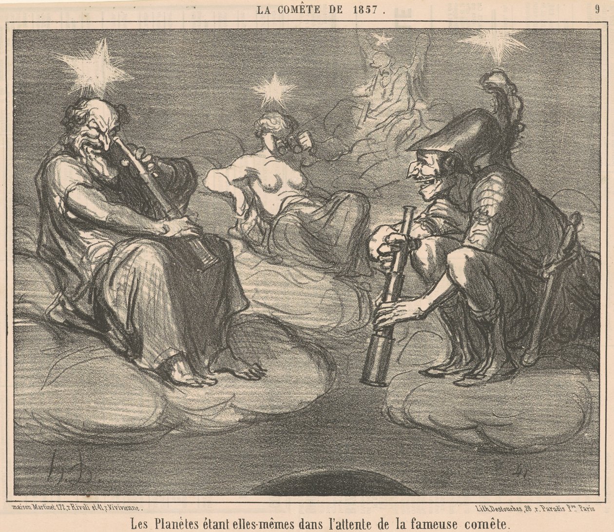 Planetene som er seg selv i... av Honoré Daumier