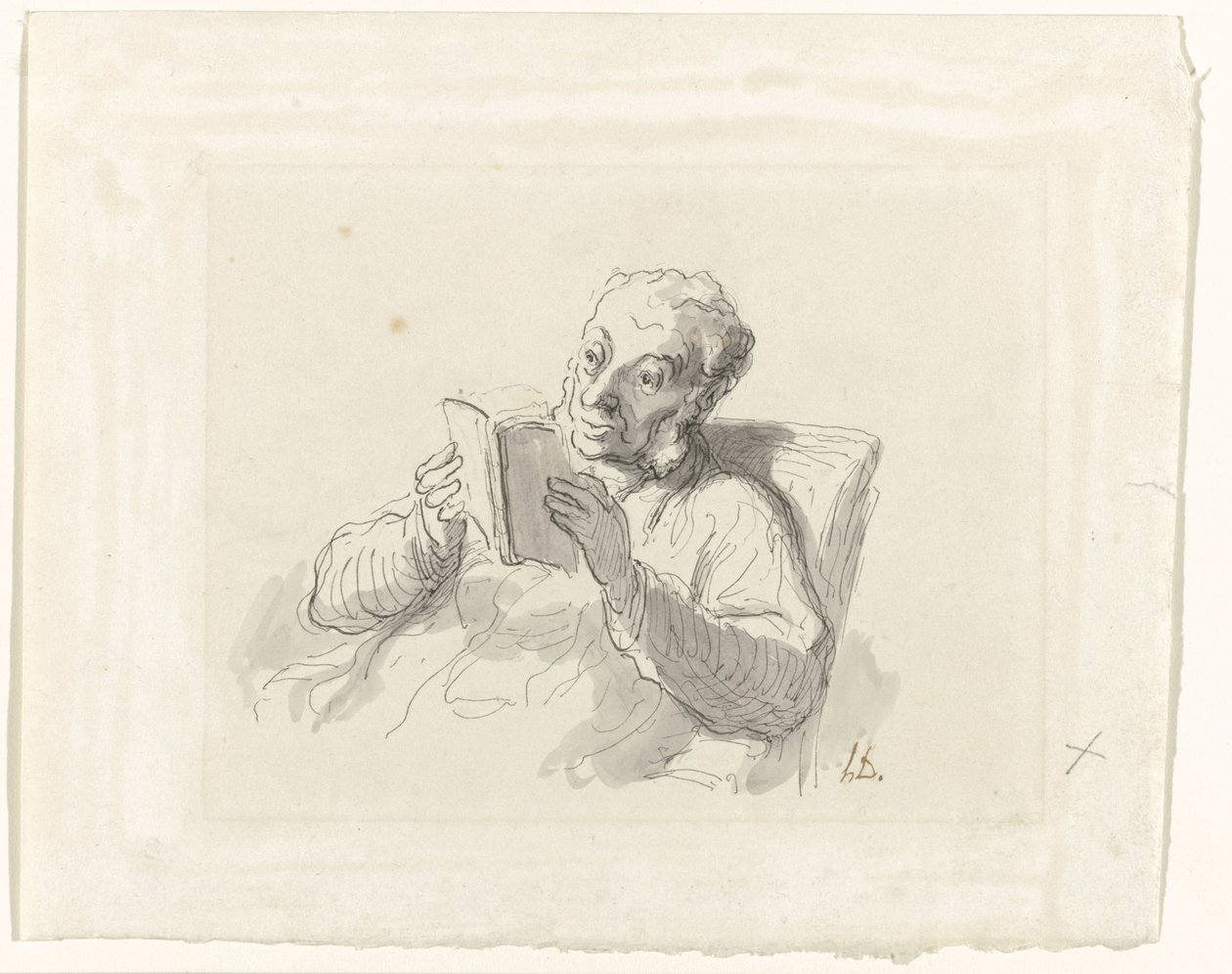 leser mann av Honoré Daumier