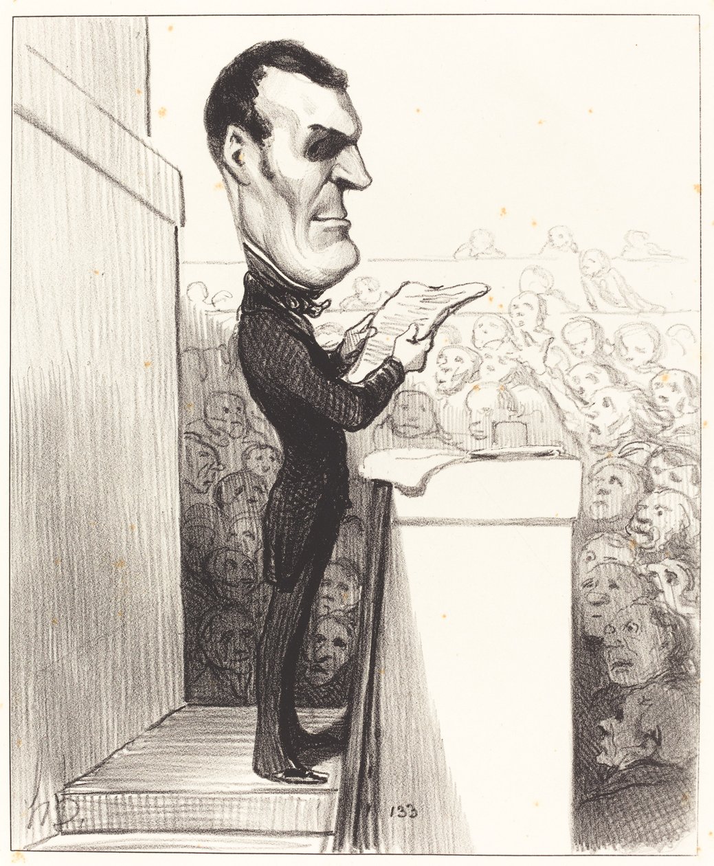 M.L.P.F. Esquirou de Parieu av Honoré Daumier