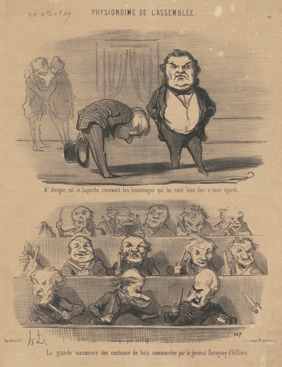 Herr Berger, sa den fantastiske... av Honoré Daumier