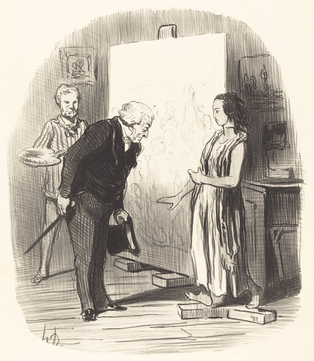 Frue, jeg har æren! av Honoré Daumier