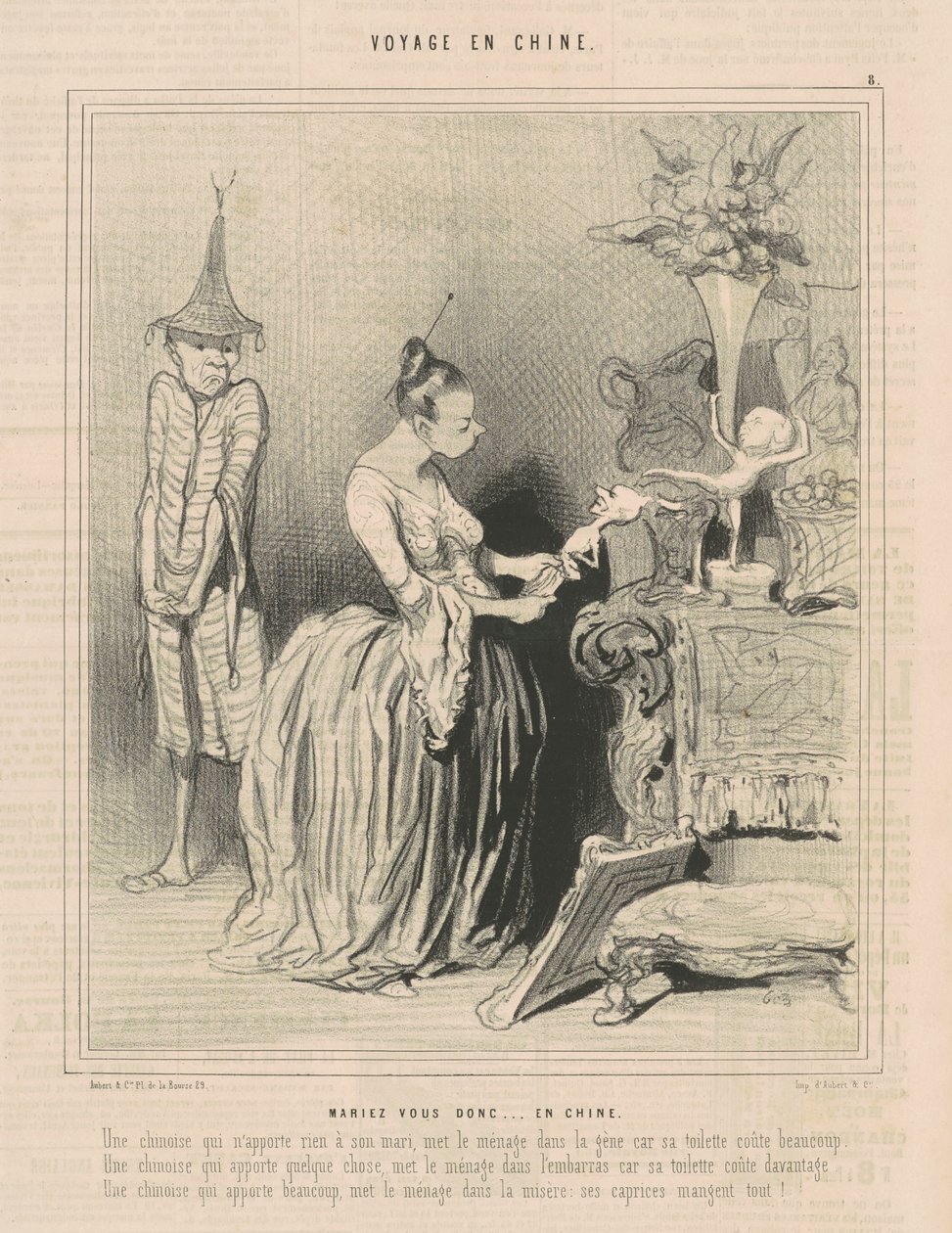 Så gift deg...i Kina av Honoré Daumier