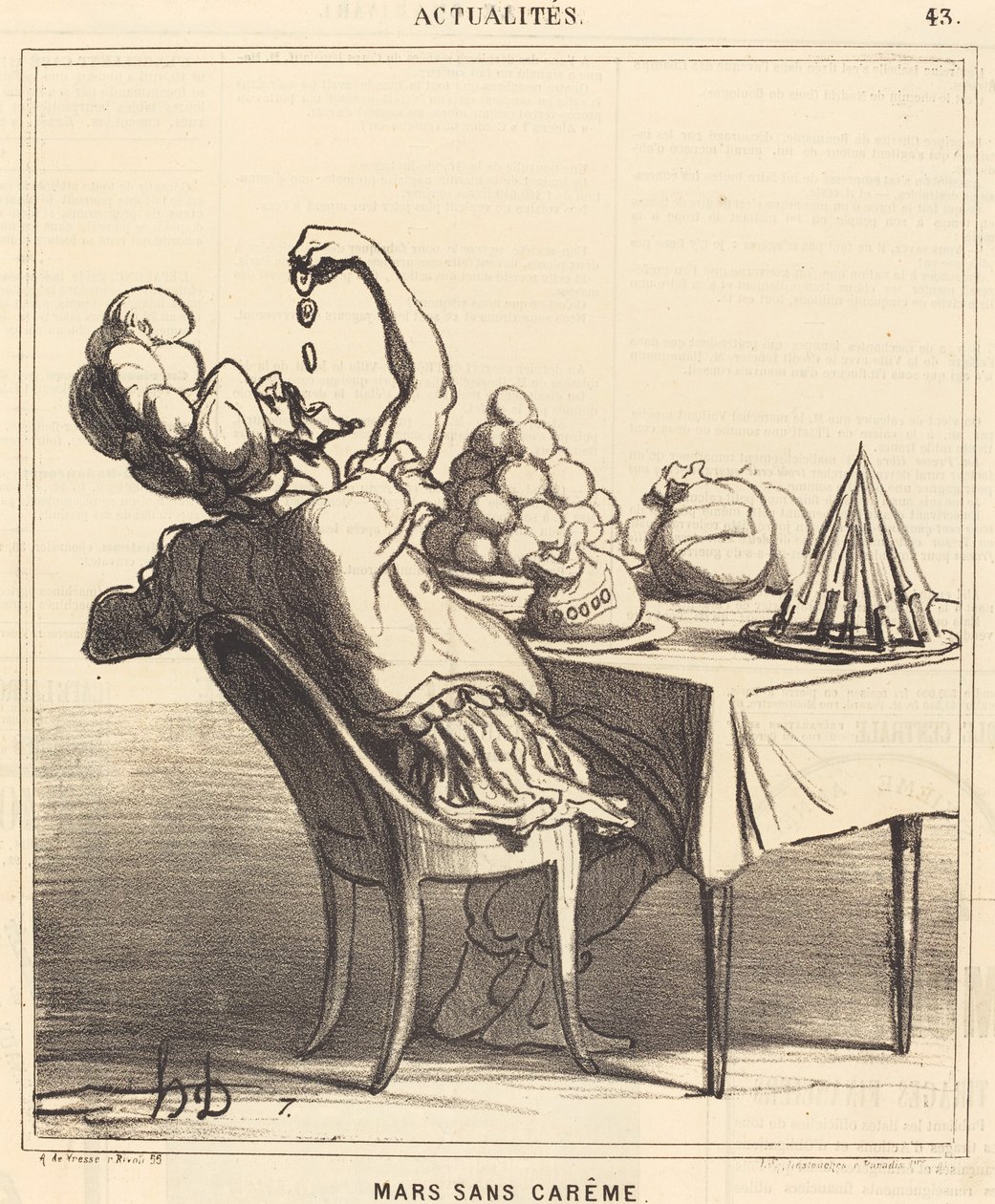 mars uten faste av Honoré Daumier