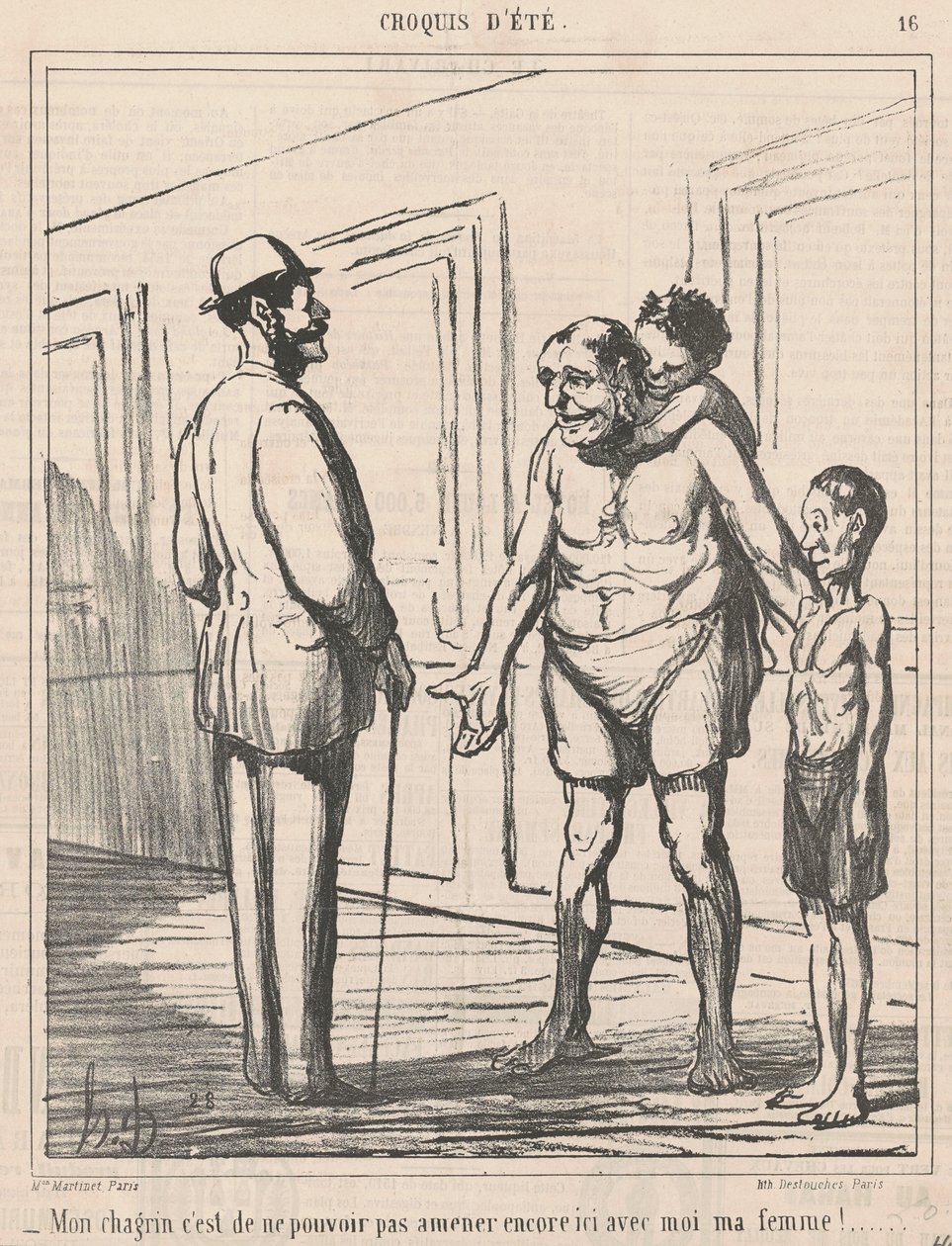 Min sorg er ikke i stand til å... av Honoré Daumier