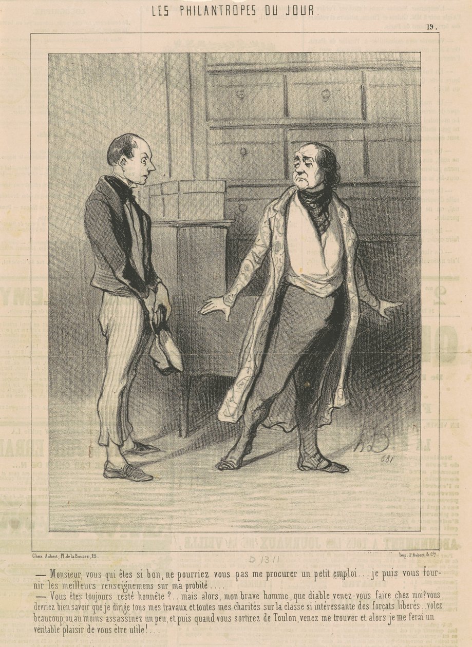 Herre du som er så flink... av Honoré Daumier